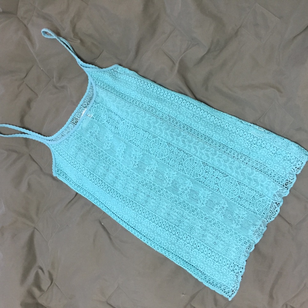 free people lace tank top XS